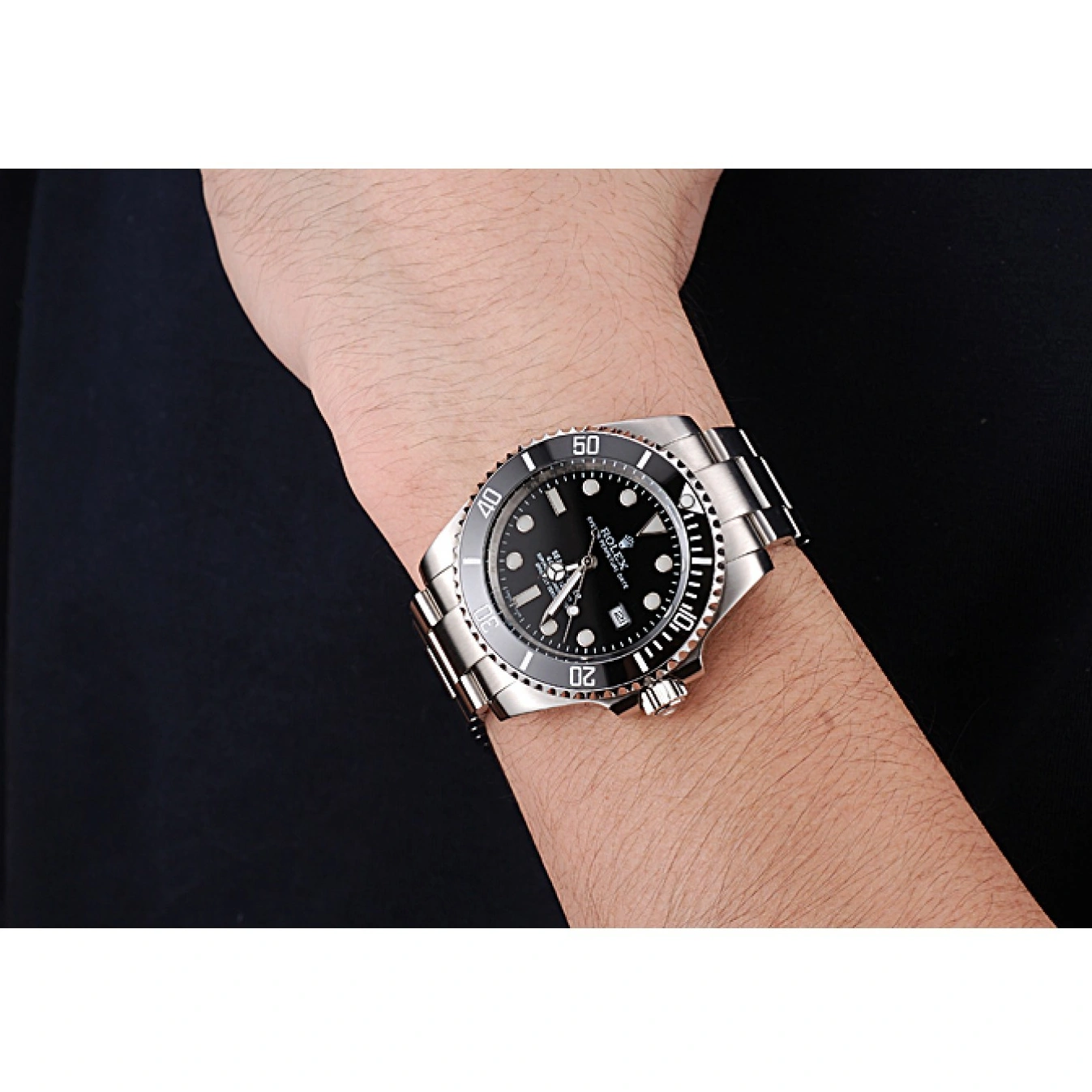 Aaa fake watches Dwellerr Bracelet Rolex Steel Case 622837 Stainless Sky Black Dial And 1013
